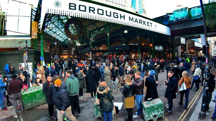 London Walk - Christmas EVE - Borough Market | Merry Christmas to EVERYONE