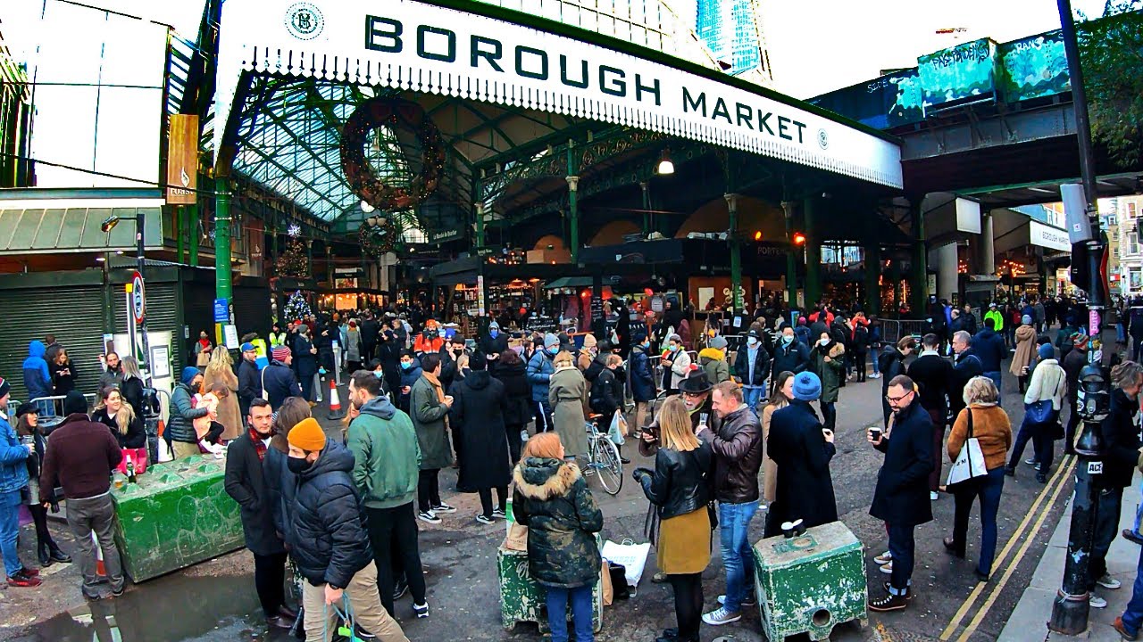 London Walk - Christmas EVE - Borough Market | Merry Christmas to EVERYONE